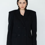 It Girl Double-Breasted Tailored Coat