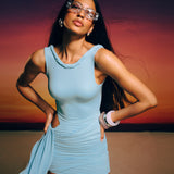 Sahara Mini Baby Blue Dress