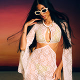 Sunset Lace Cut-Out Maxi Dress