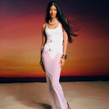 La Palma White Mesh Cover Up