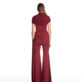 Grace Mesh Burgundy Top