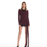 Kiana Knit Plum Mini Dress