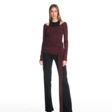Kiana Knit Plum Top
