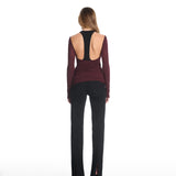 Kiana Knit Plum Top