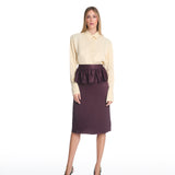 Vanessa Pencil Plum Skirt
