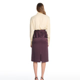 Vanessa Pencil Plum Skirt