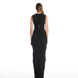 Jackie Draped Black Dress