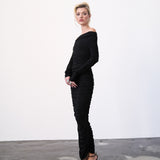 Alaia Ruched Long Dress