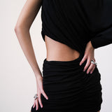 Amanda Mini Draped Dress