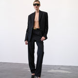 Addison Classic Tailored Wool Blend Pants