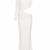 Amanda Draped White Dress