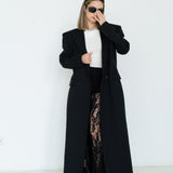 It Girl Double-Breasted Tailored Coat