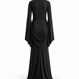 Luna Drape Sleeve Maxi Dress
