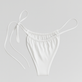 Tulum White Bikini Bottom
