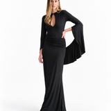 Luna Drape Sleeve Maxi Dress