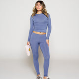 Soft Sculpt Grey Long Sleeve Top