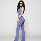 Soft Sculpt Grey Foldover Pants
