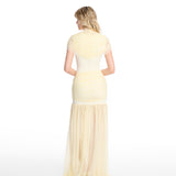 Grace Mesh Long Butter Dress