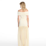 Selina Long Mesh Butter Dress