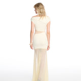 Noire Long Butter Dress