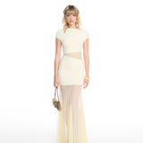 Noire Long Butter Dress