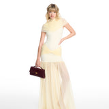 Grace Mesh Long Butter Dress