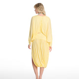 Dune Draped Yellow Skirt