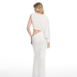 Amanda Draped White Dress