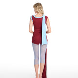 Tina Draped Mini Burgundy Shorts
