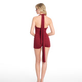 Micro Burgundy Foldover Shorts