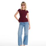 Icon Burgundy Padded Top