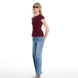 Icon Burgundy Padded Top