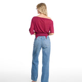 Kendall Mesh Plum Top
