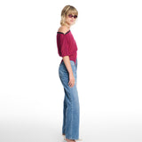 Kendall Mesh Plum Top