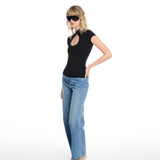 Khy Cut Out Black Top