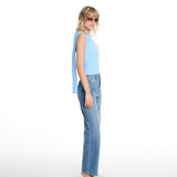 Tiana Twisted Baby Blue Top