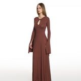 Dawn Brown Cut Out Dress