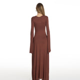 Dawn Brown Cut Out Dress