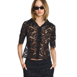 Aria Black Lace Shirt