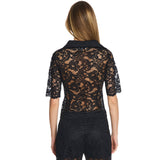 Aria Black Lace Shirt