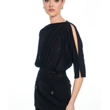 Kendall Mesh Black Top