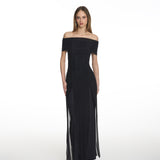 AXEL113 x GRAMA Afterhours Long Black Dress