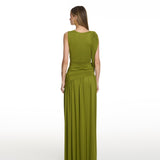 Isabell Long Dress in Pistachio