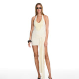 Gigi Mini Fringe Butter Dress
