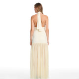 Stasi Long Mesh Butter Dress
