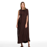 Valentina Draped Chocolate Dress