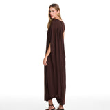Valentina Draped Chocolate Dress