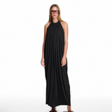 Thea Knotted Black Dress