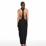 Thea Knotted Black Dress