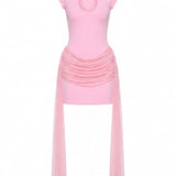 Khy Cut Out Pink Mini Dress